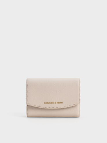 Briony Curved Flap Wallet, Oat, hi-res