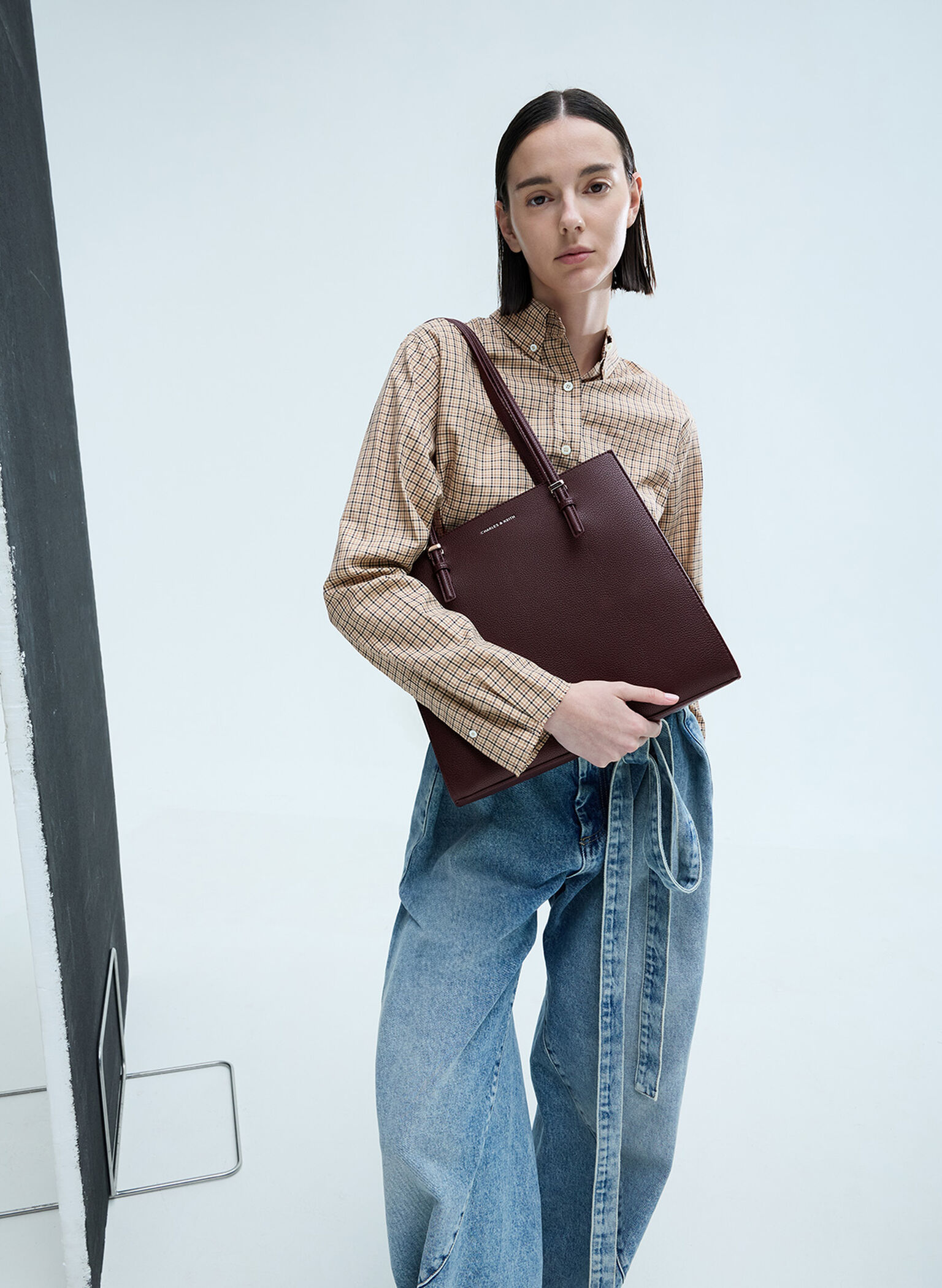 Sansa Tote Bag, Plum, hi-res