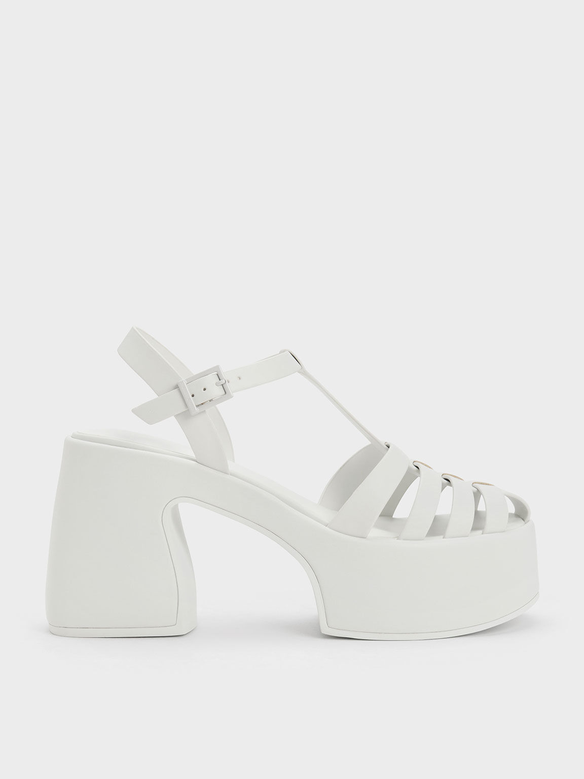 White chunky gladiator sales sandals