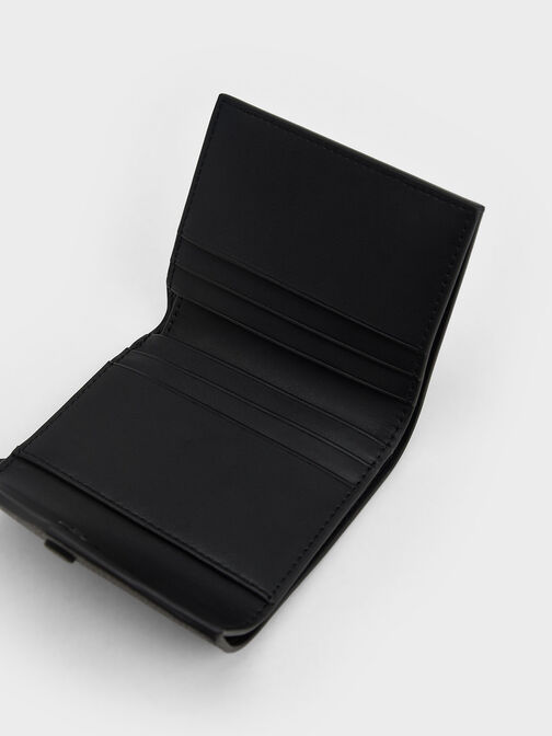 Marlowe Short Envelope Wallet, Black, hi-res