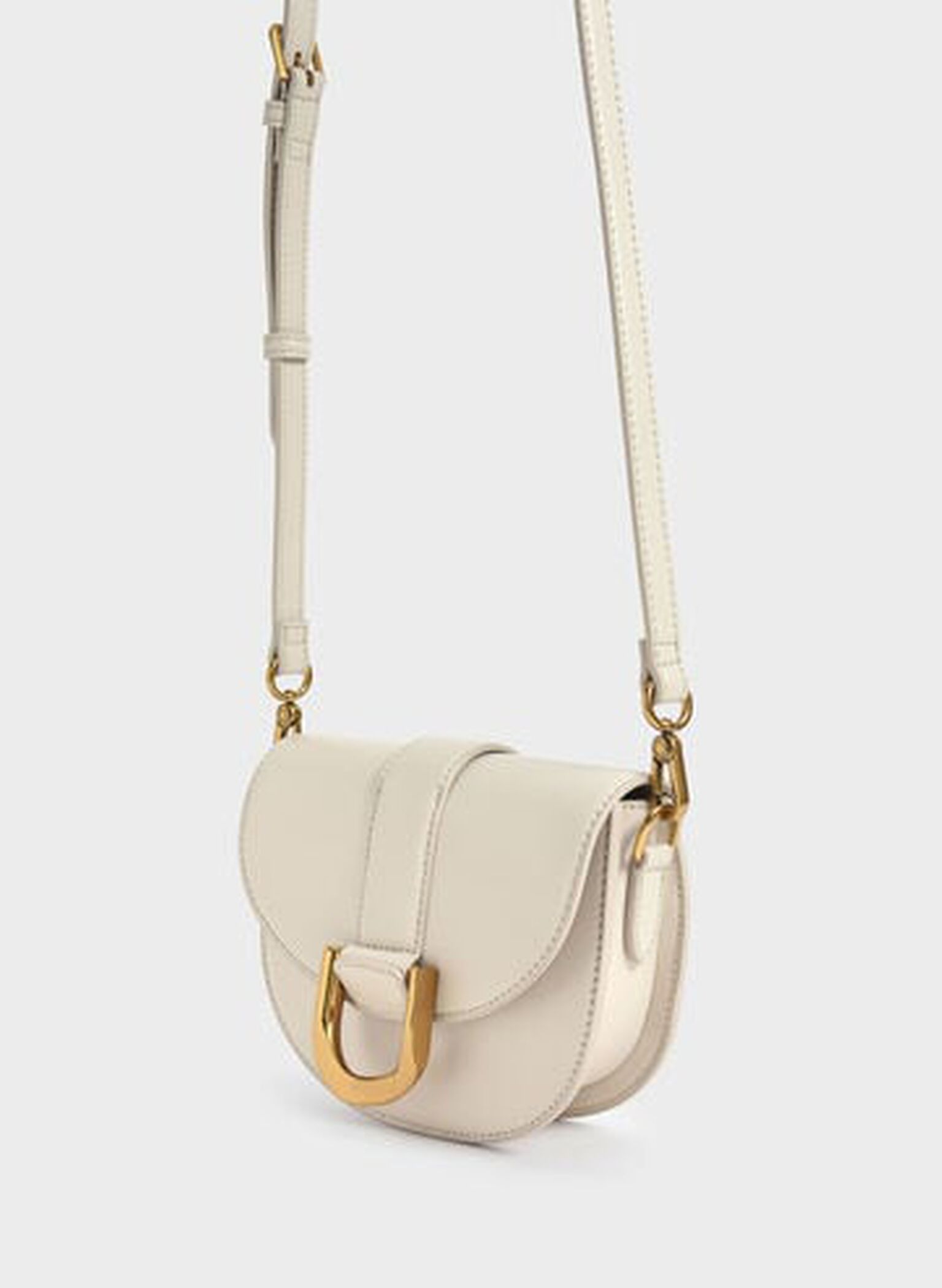 Mini Gabine Saddle Bag, Cream, hi-res