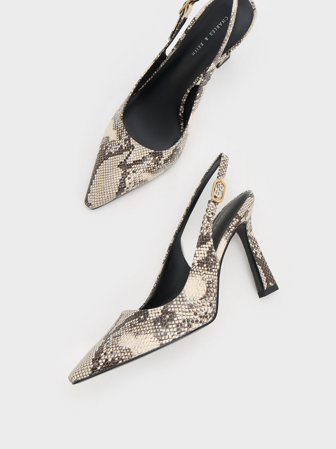 Sling pumps animal sales print