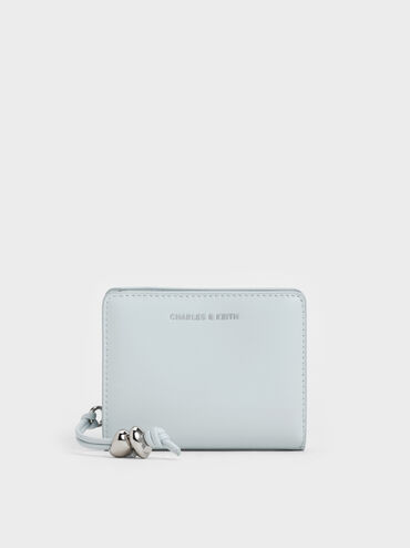 Augustine Sculptural-Detail Small Wallet, Sea Salt Blue, hi-res