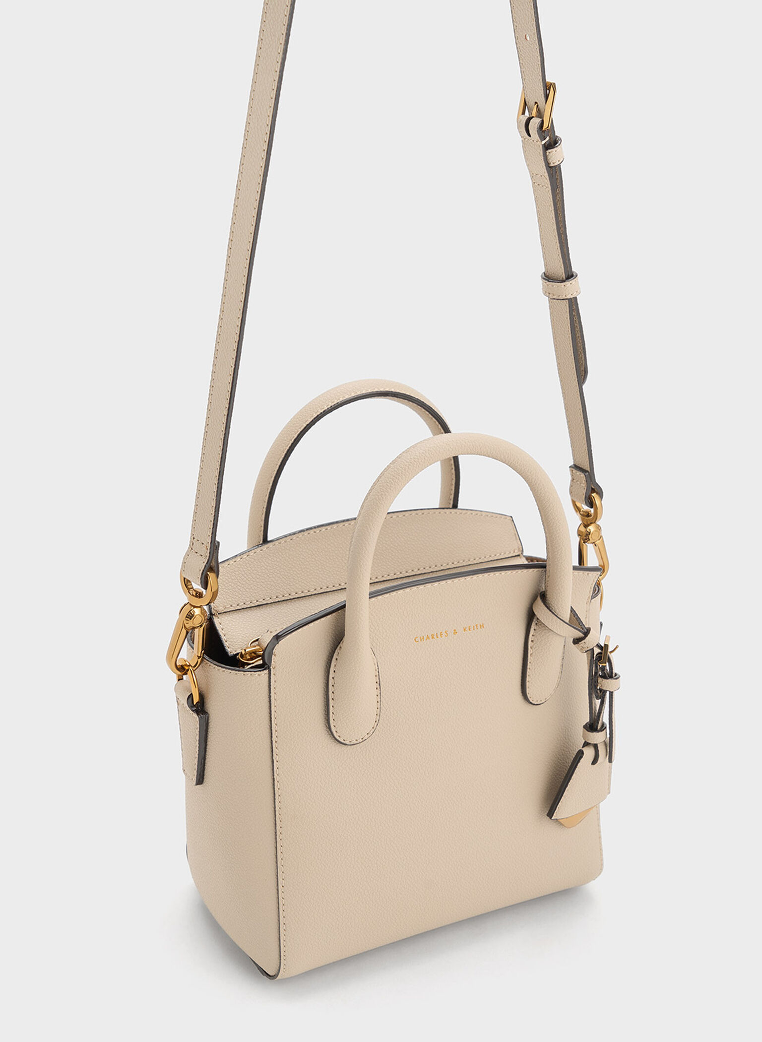 Trapeze Tote Bag, Ivory, hi-res