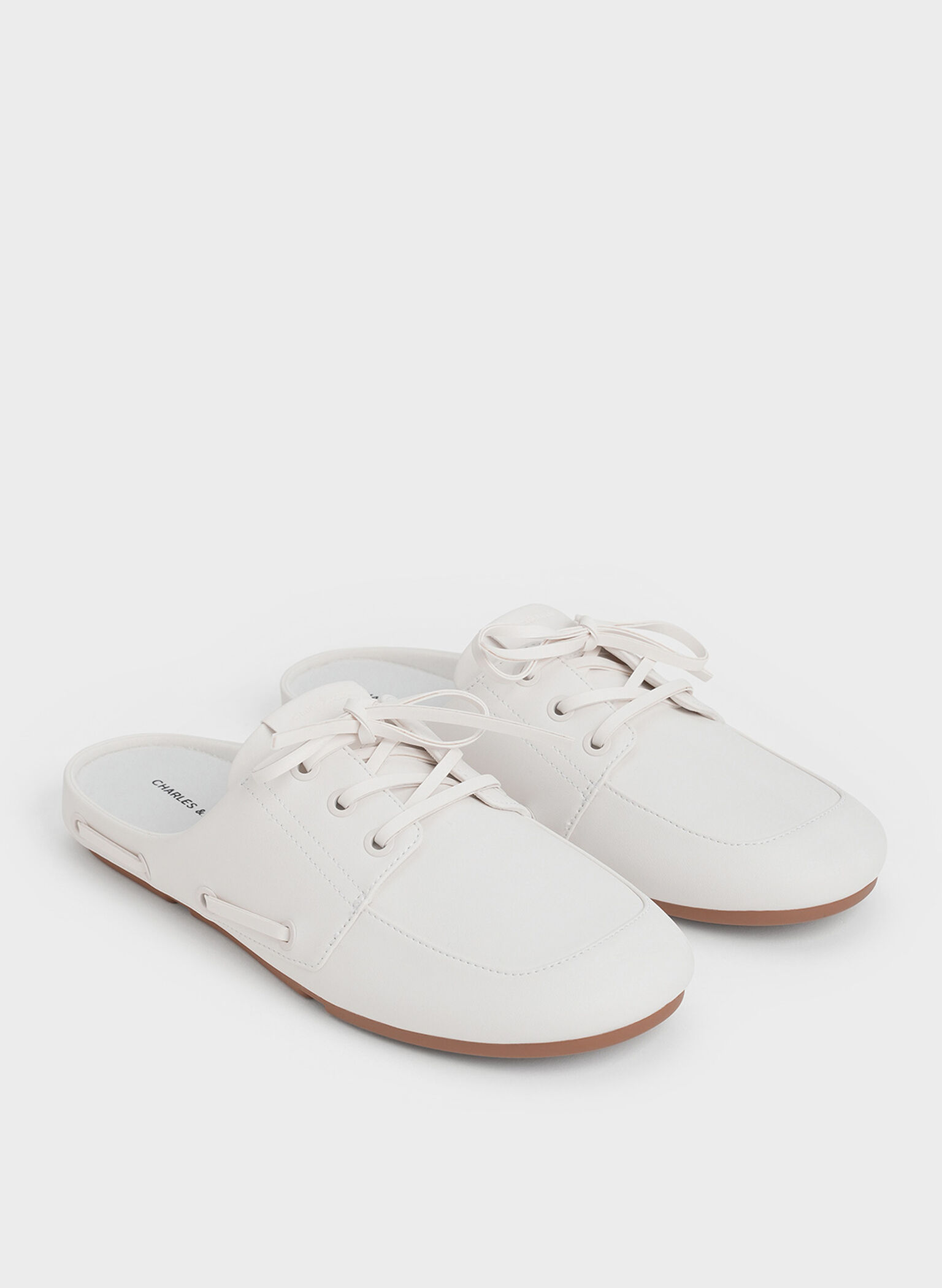Slip-On Boat Shoes, White, hi-res