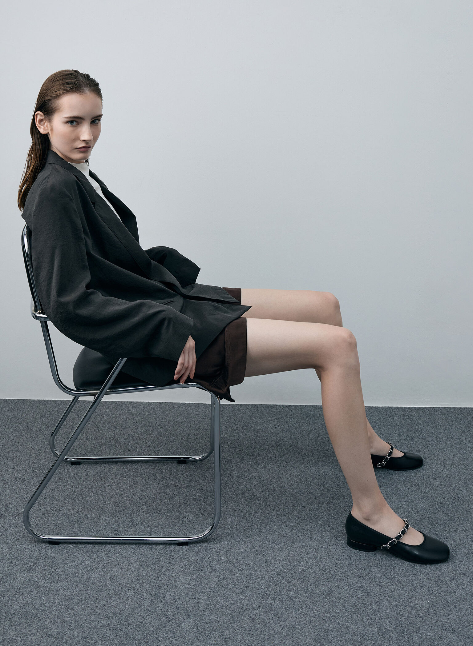 Braided-Strap Mary Janes, Black, hi-res