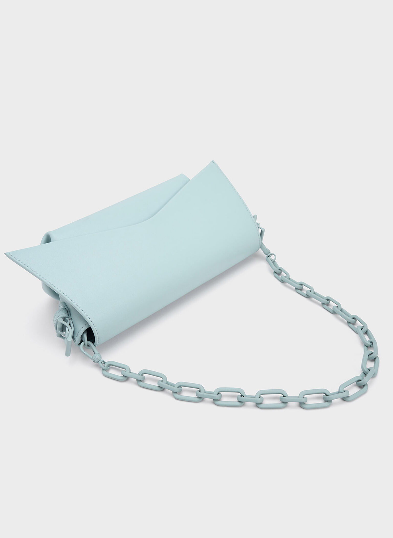 Boaz Geometric Front Flap Bag, Blue, hi-res