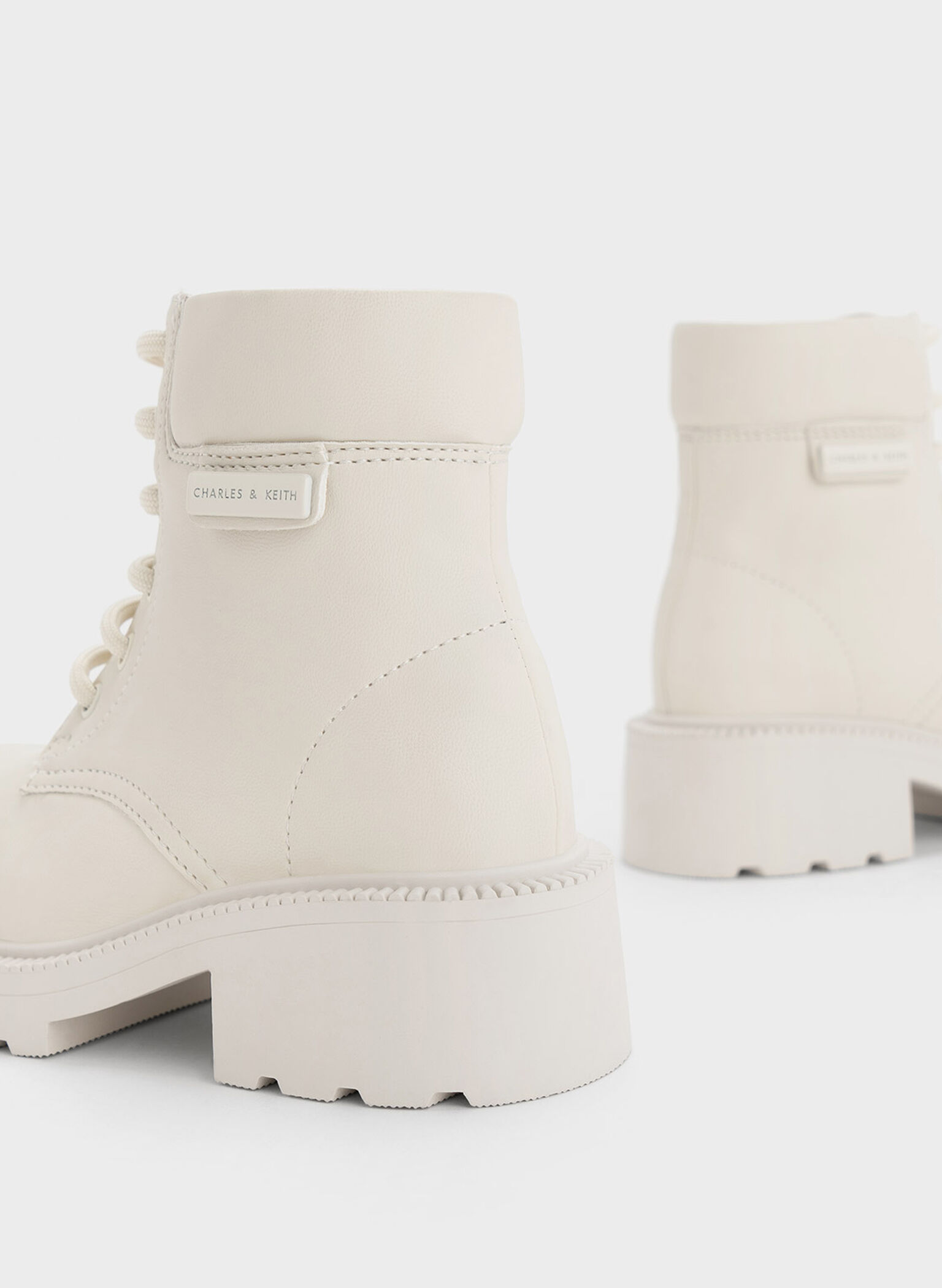 Girls' Side-Zip Ankle Boots, Chalk, hi-res