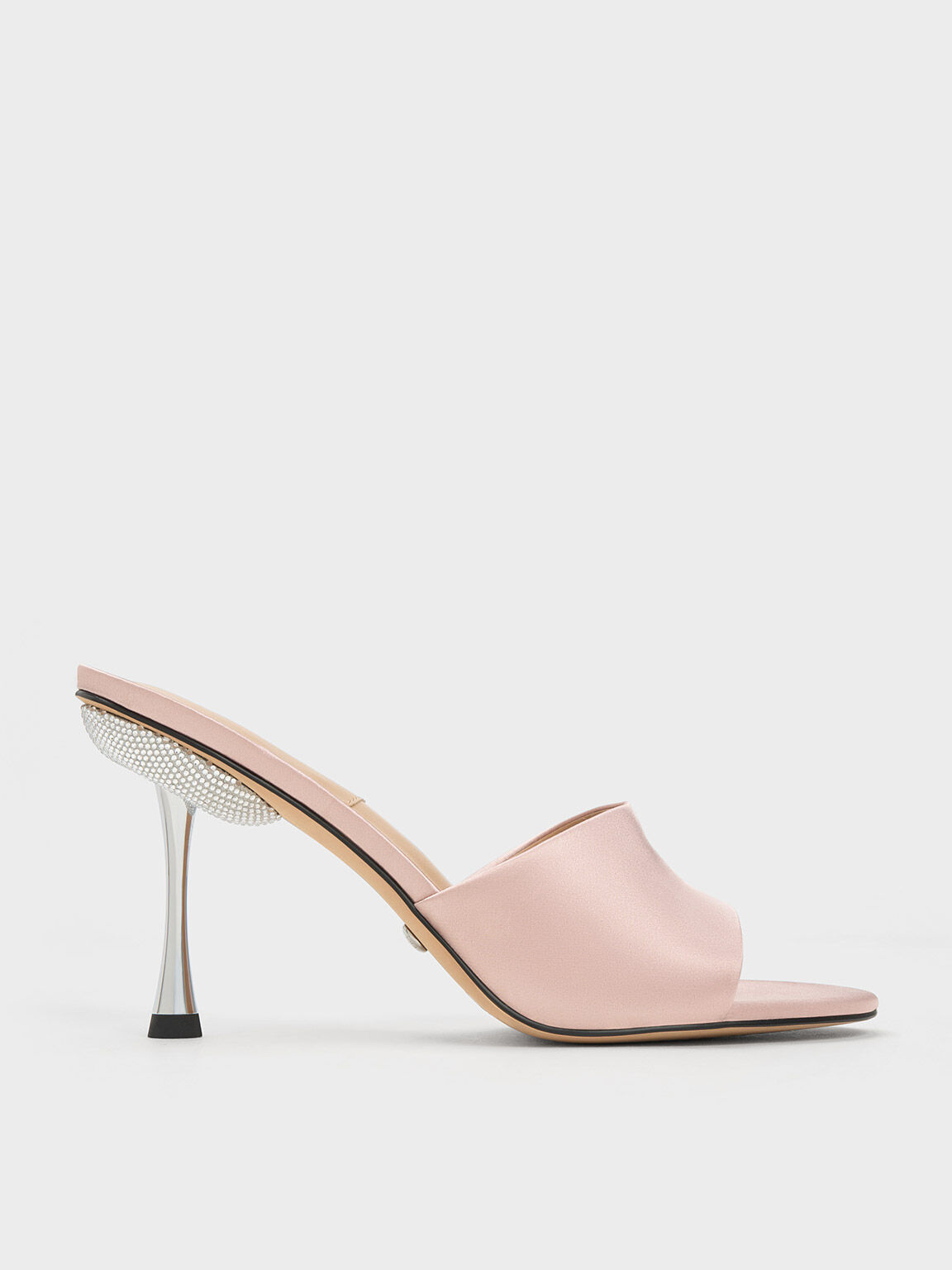 Pink metallic hot sale mules
