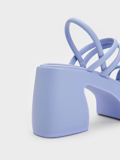Nerissa Tubular Platform Sandals​, Lilac, hi-res