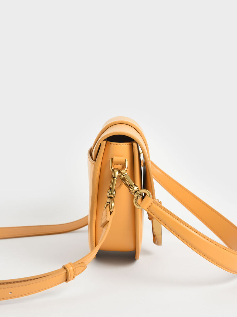 Gabine Saddle Bag, Mustard, hi-res