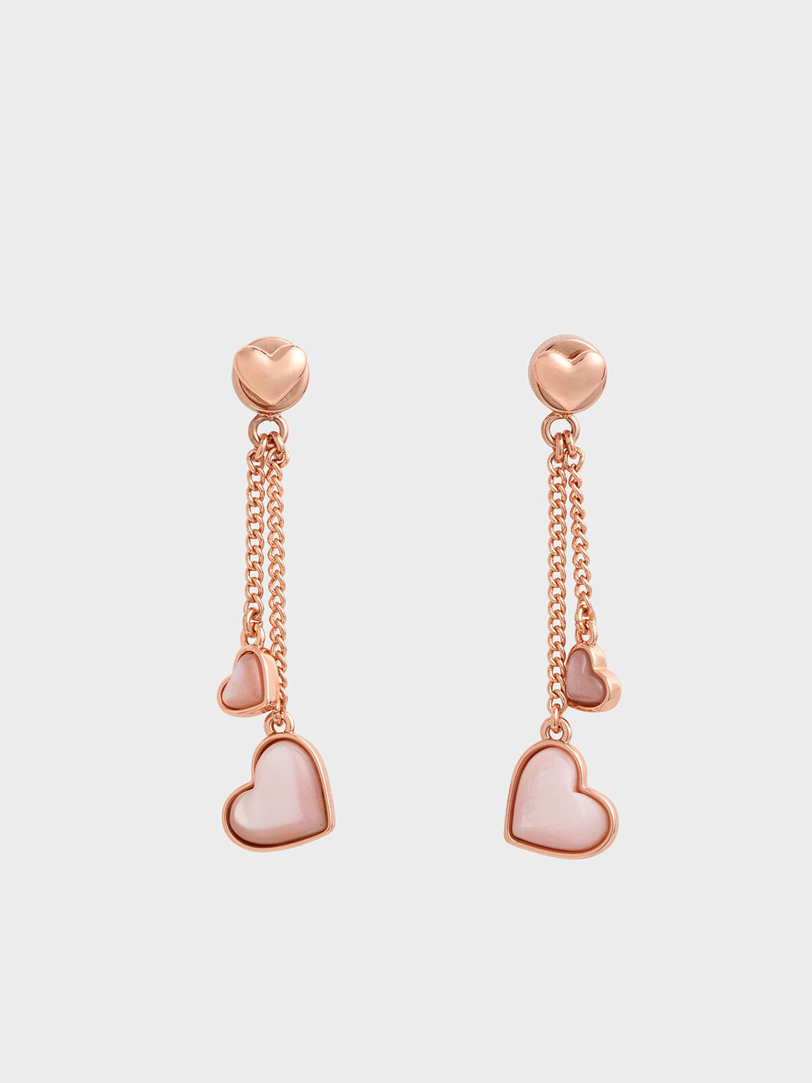 Rose stone earrings top