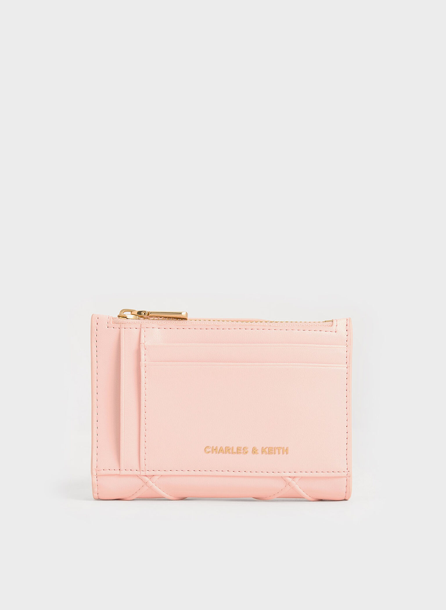 Eleni Quilted Wallet, Light Pink, hi-res