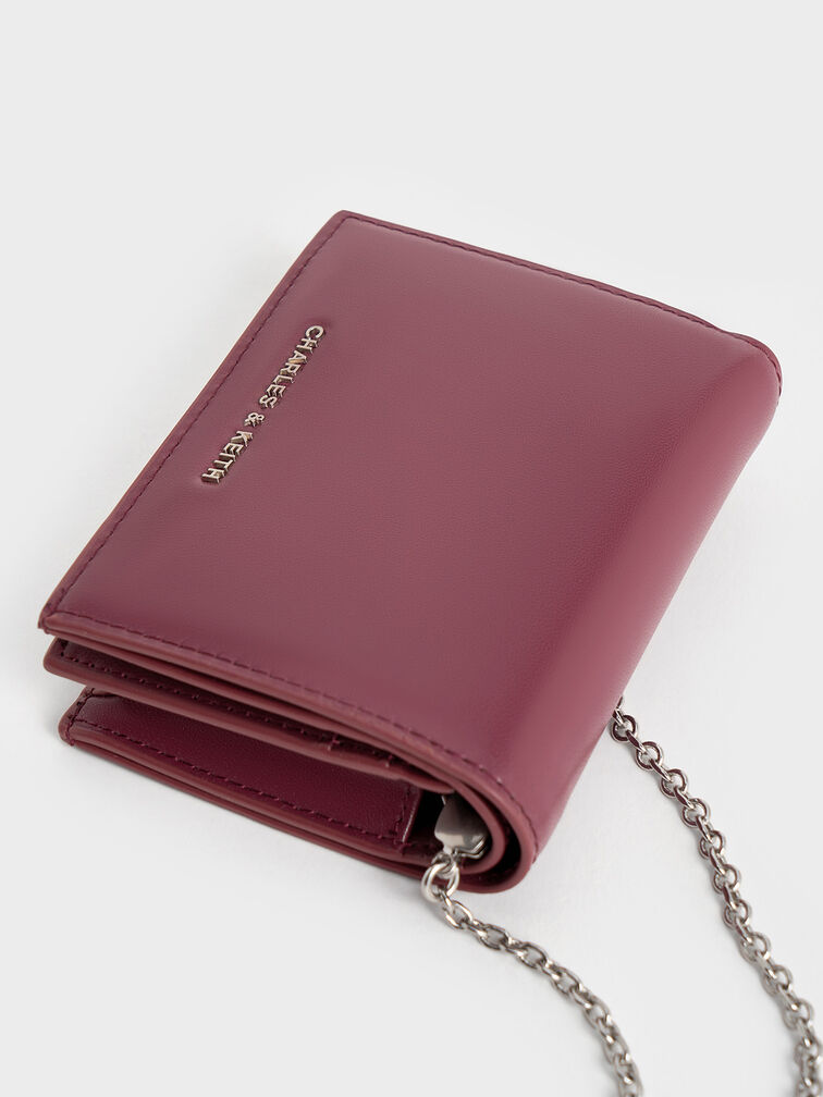 Cassia Card Holder, Burgundy, hi-res