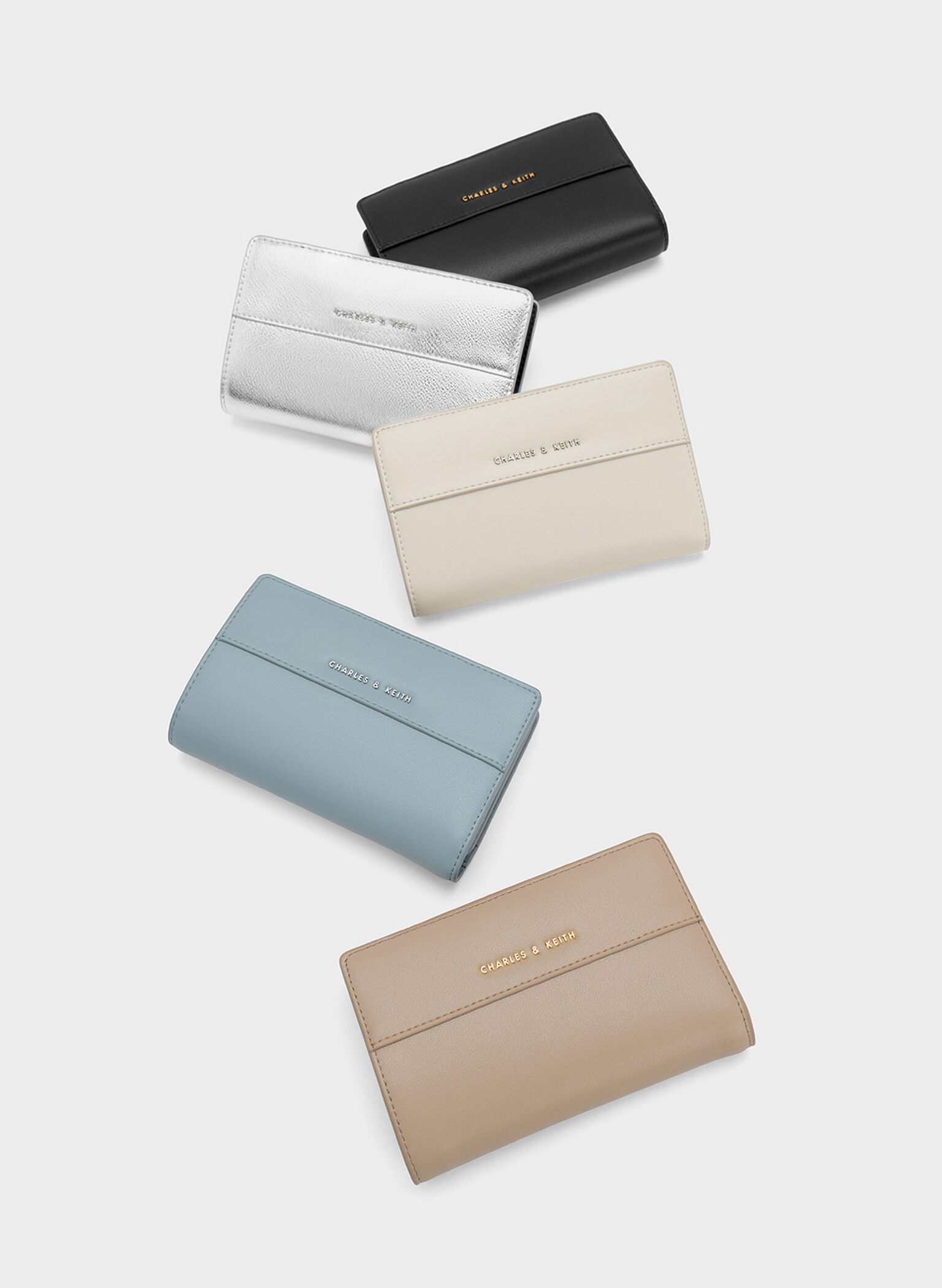 Cadence Top-Zip Wallet, Taupe, hi-res