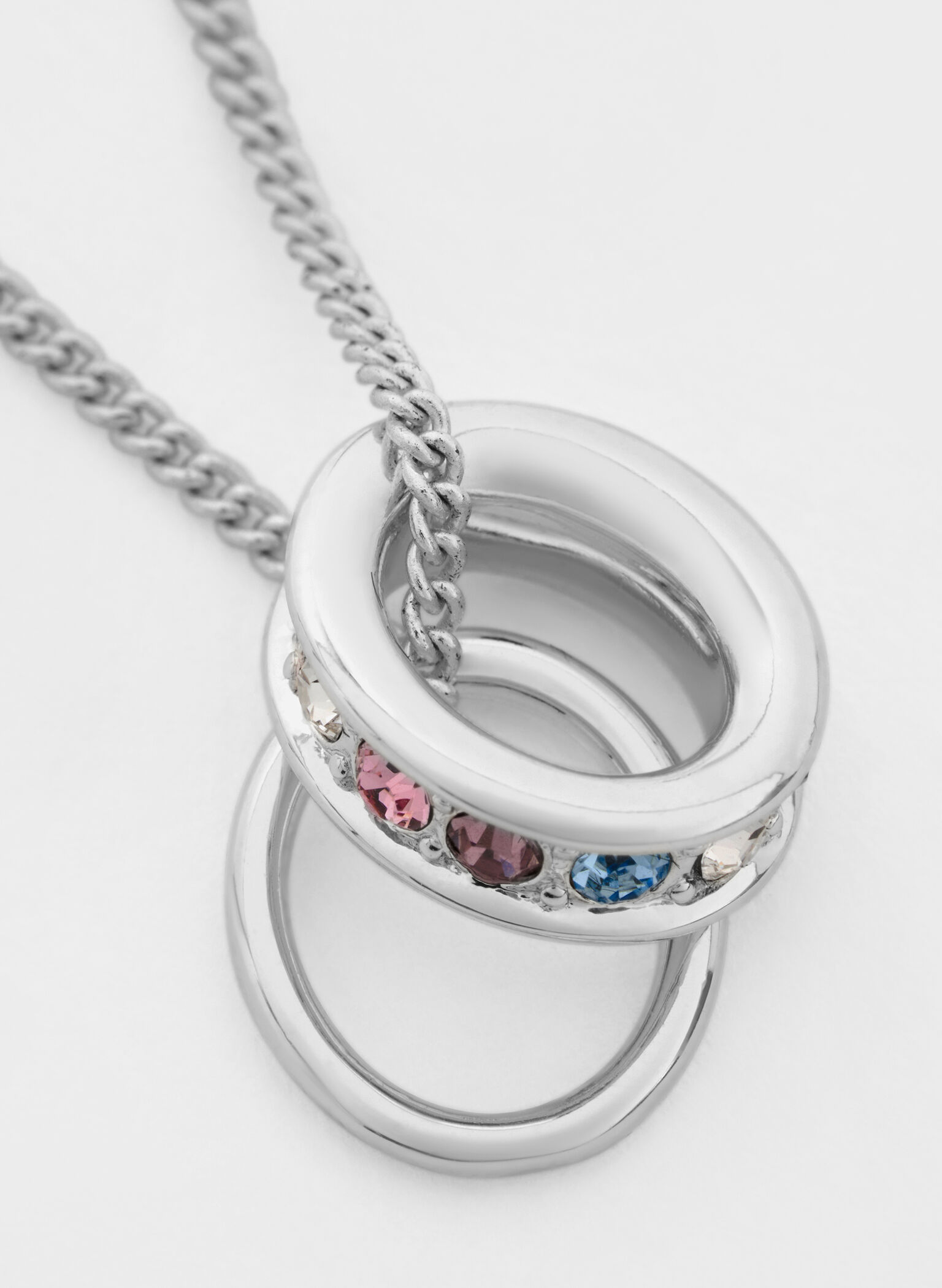 Maeve Crystal-Embellished Necklace, Silver, hi-res