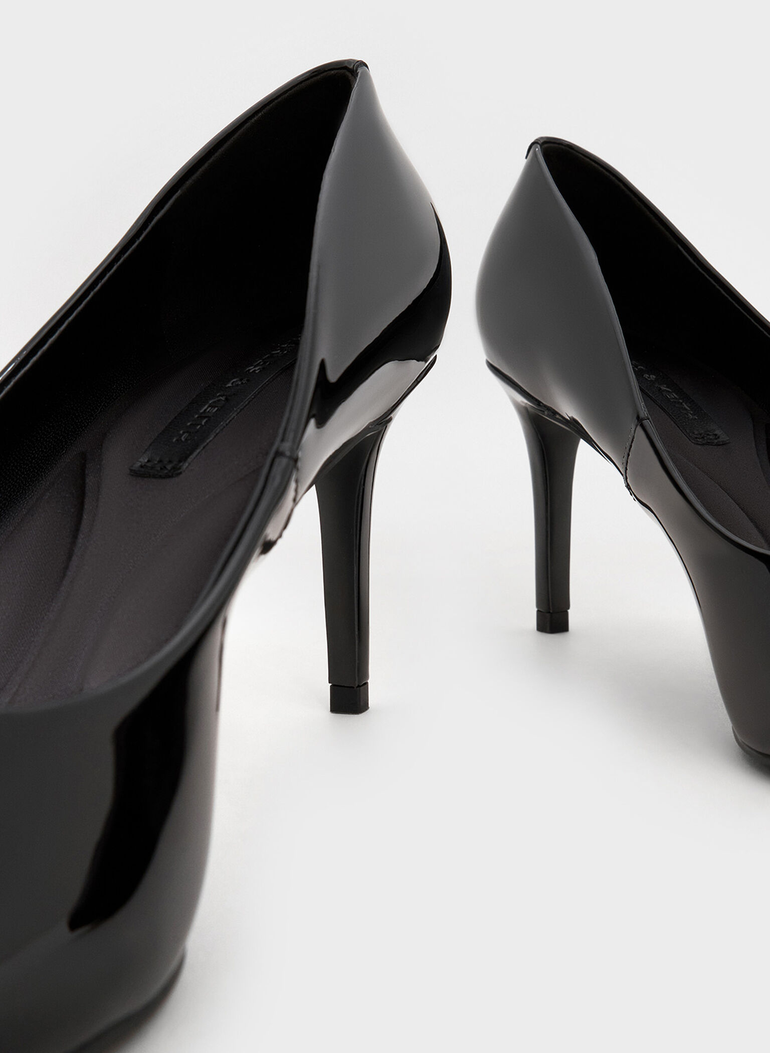 Emmy Patent Pointed-Toe Stiletto Pumps, Black Patent, hi-res