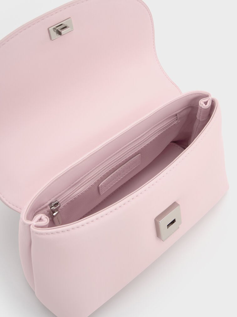 Sammie Knotted-Handle Two-Way Backpack, Cotton Candy Pink, hi-res