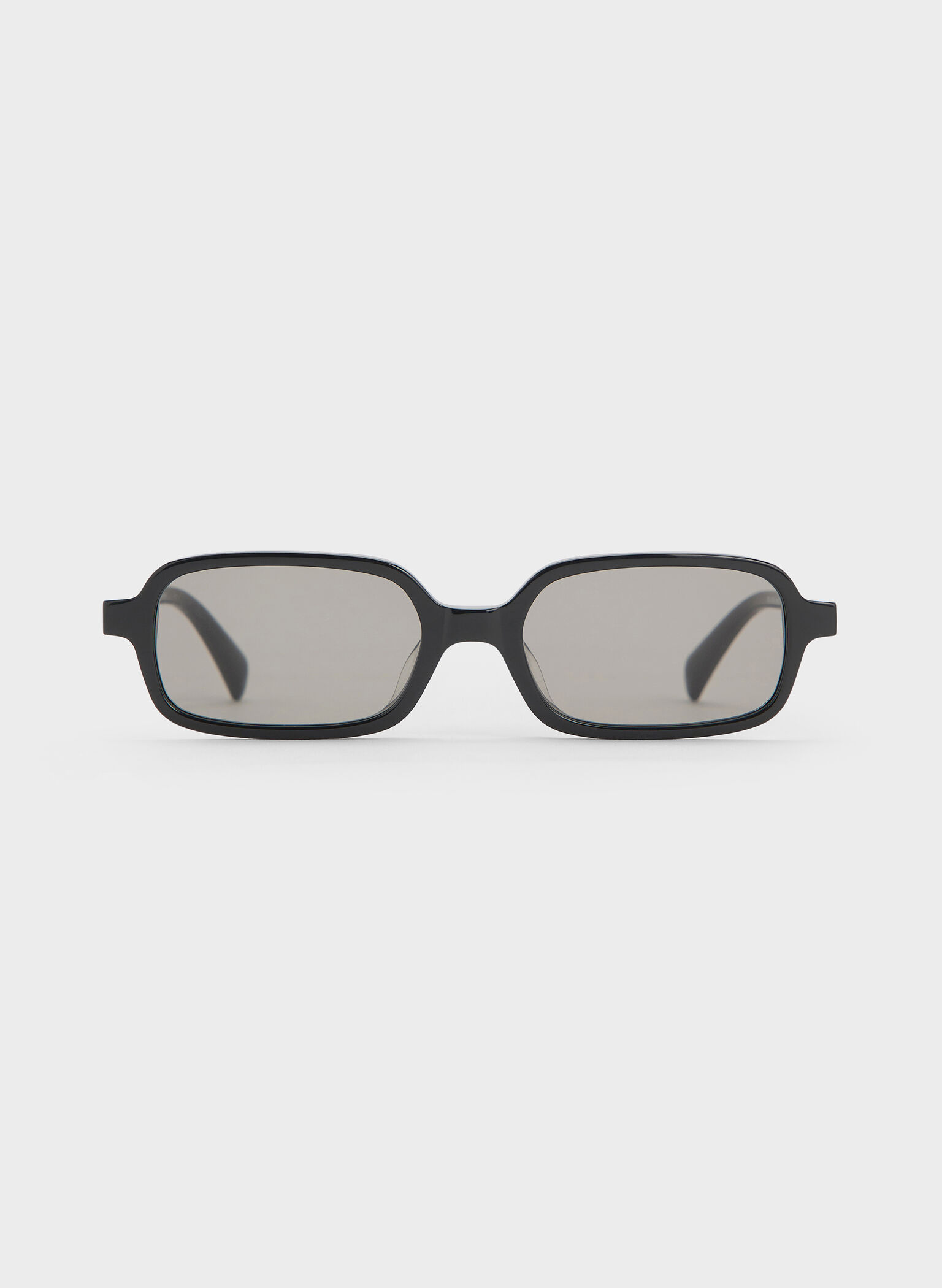 Bree Recycled Acetate Rectangular Sunglasses, Black, hi-res