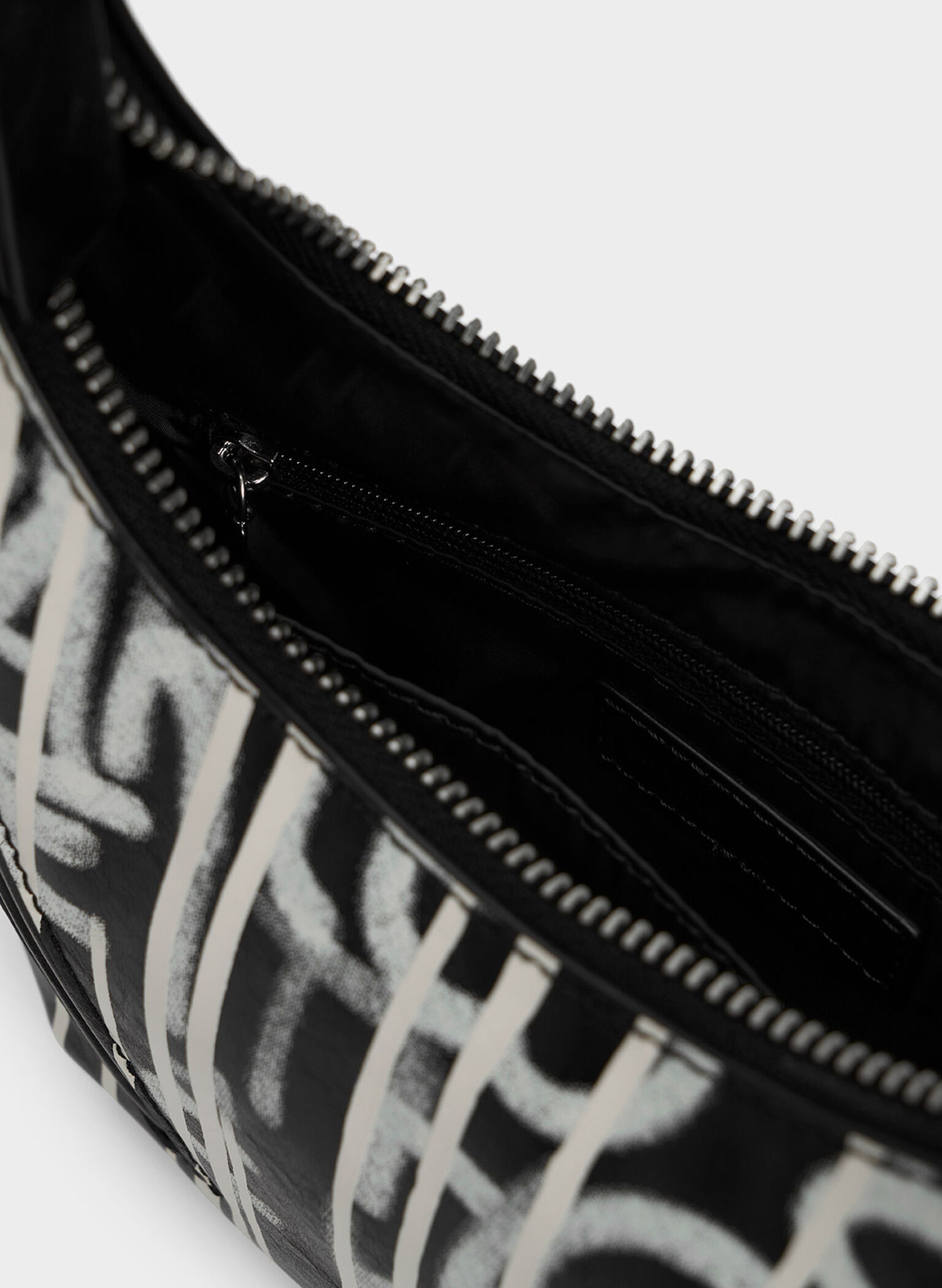 Swing Padlock Printed Crescent Bag, Multi, hi-res