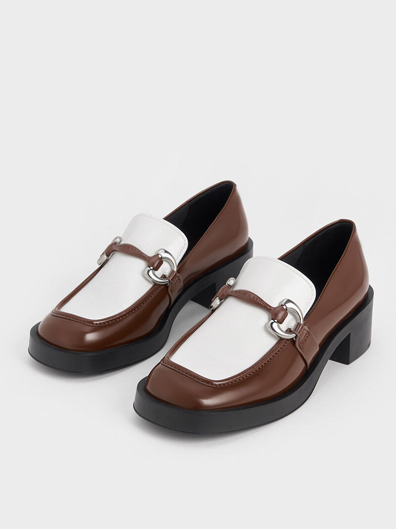 Two tone loafers womens store
