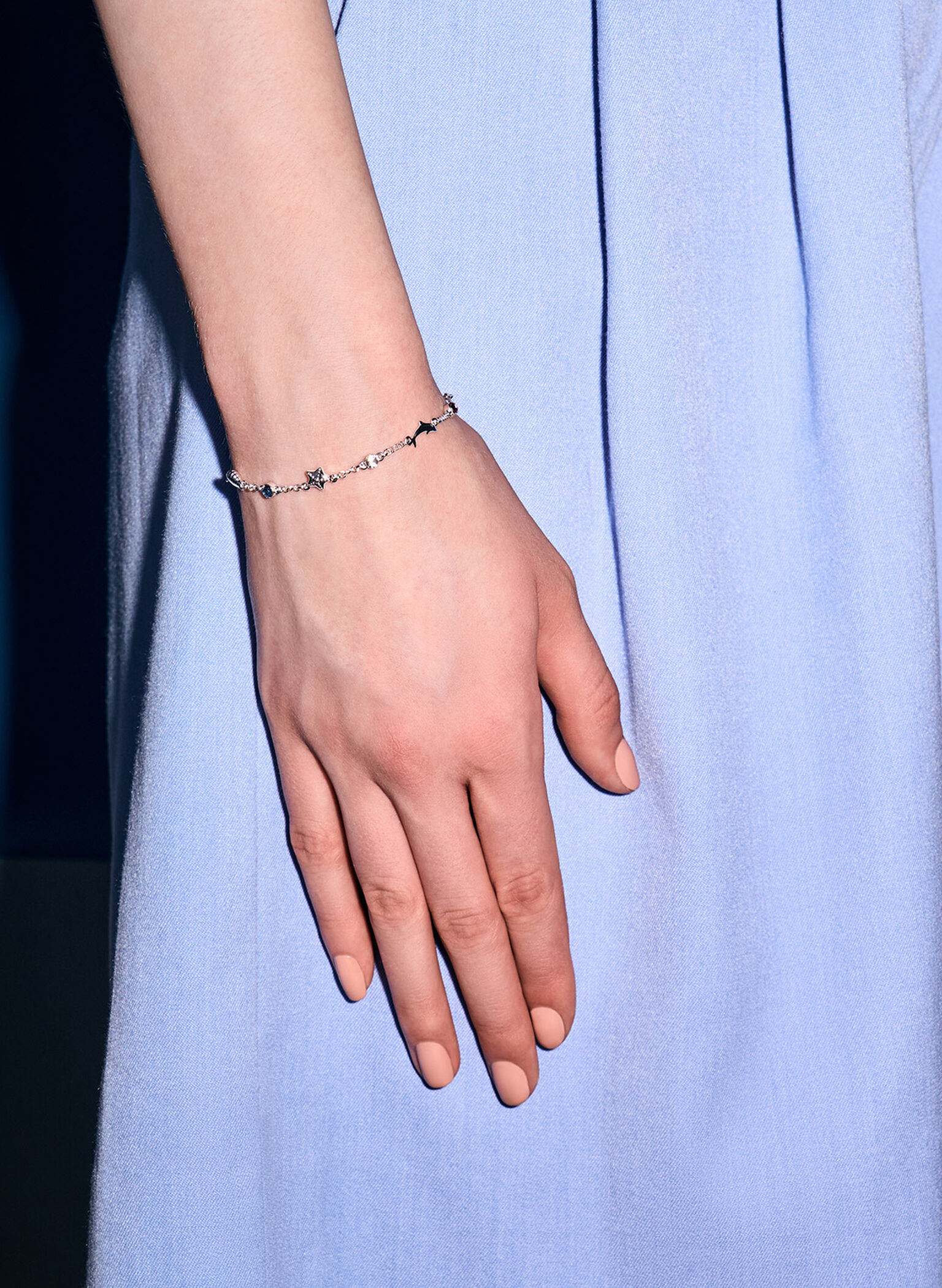 Oceana Crystal Bracelet, Silver, hi-res