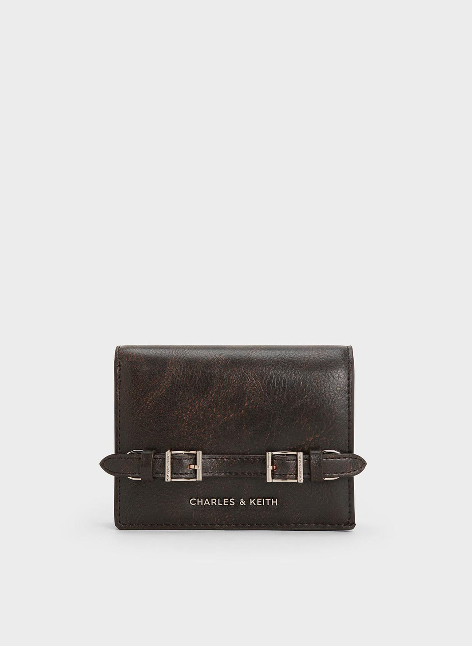 Sloane Chain-Handle Wallet, Dark Brown, hi-res