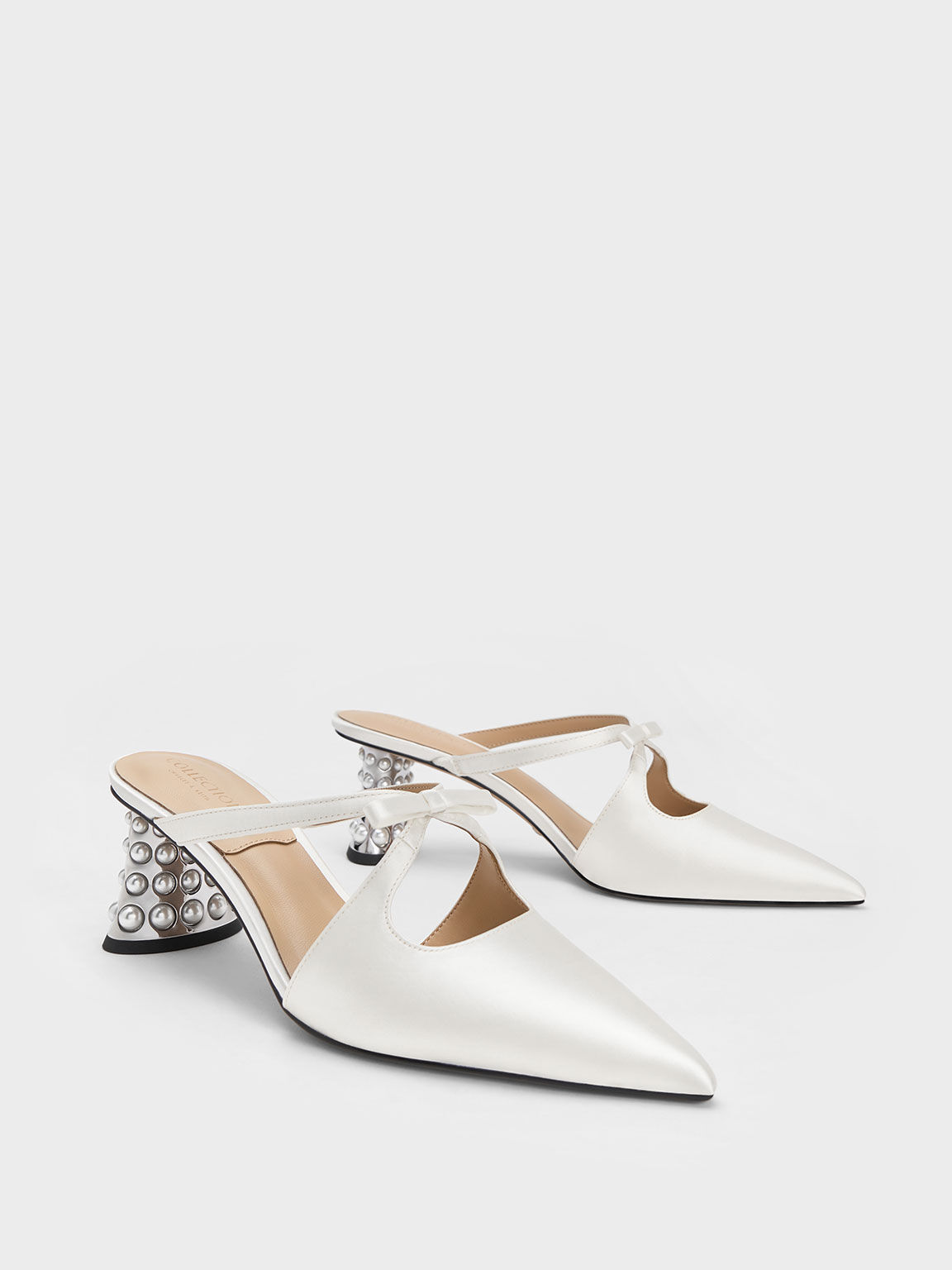 White bow mules new arrivals