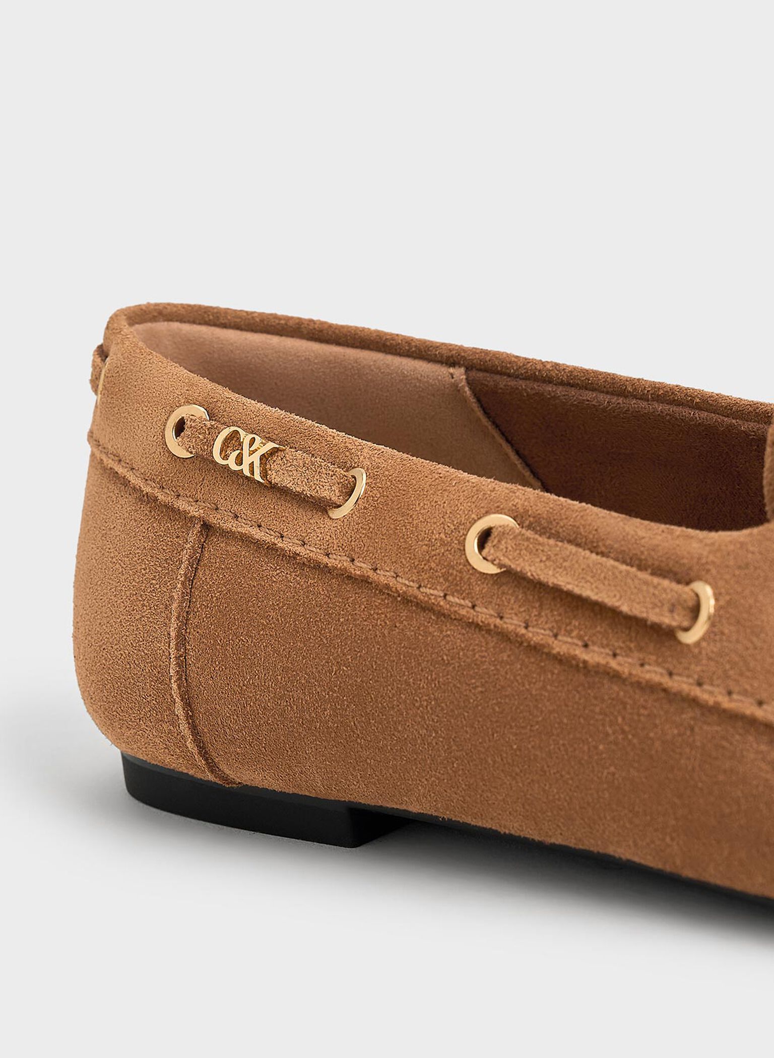 Kori Suede Boat Shoes, Cognac, hi-res