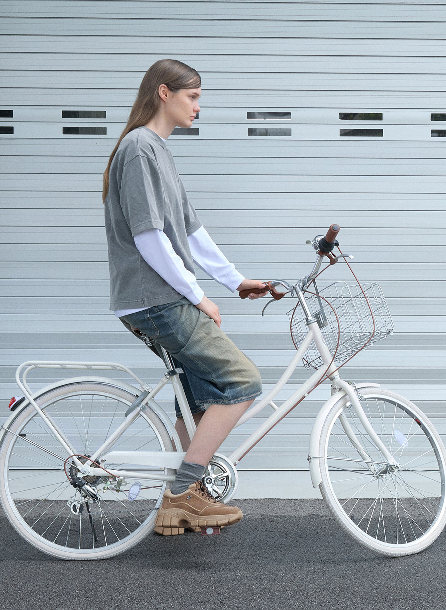 Yunna Suede & Recycled Fabric Chunky Sneakers, Taupe, hi-res