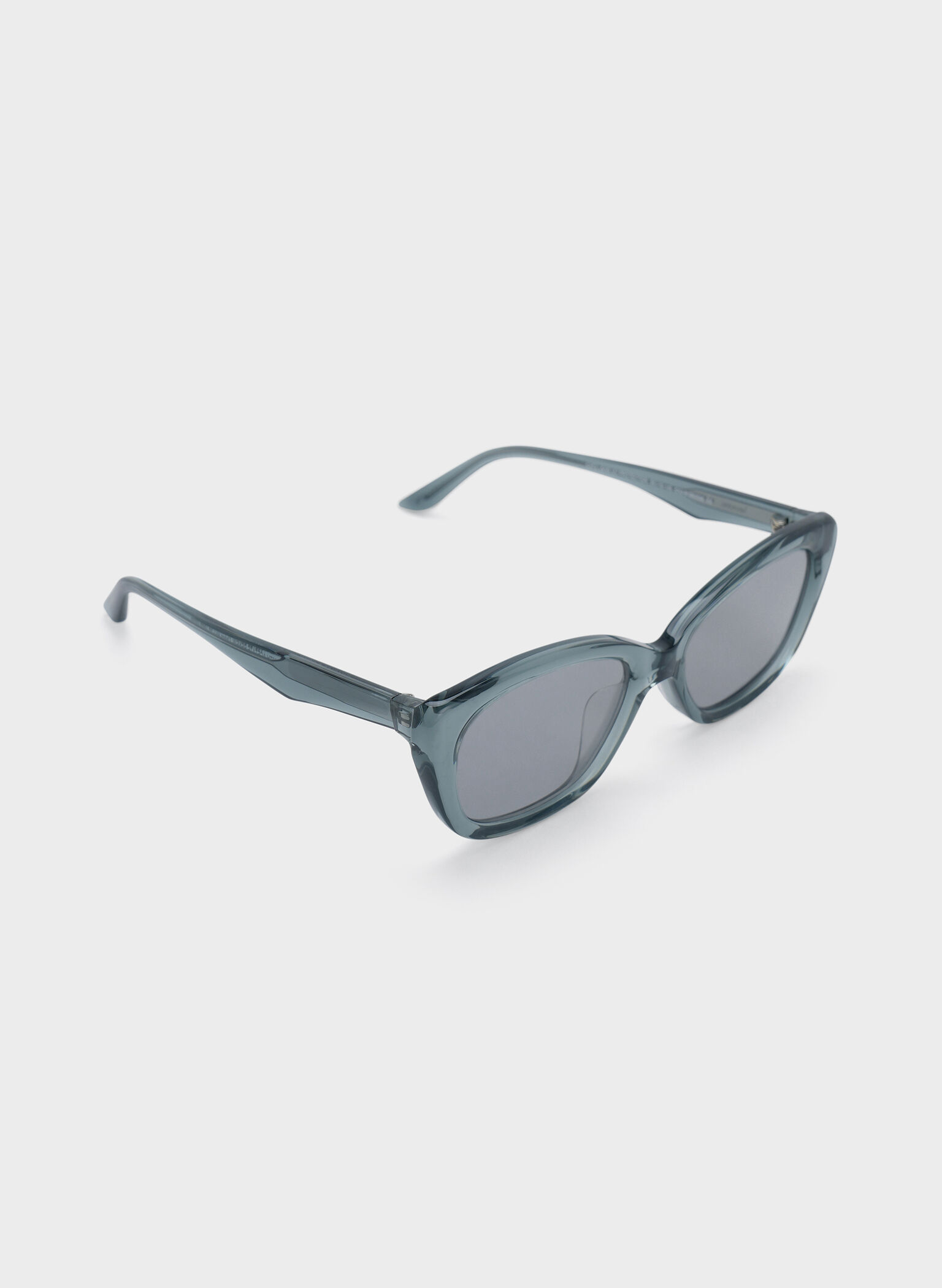 Maeva Recycled Acetate Cat-Eye Sunglasses, Teal, hi-res