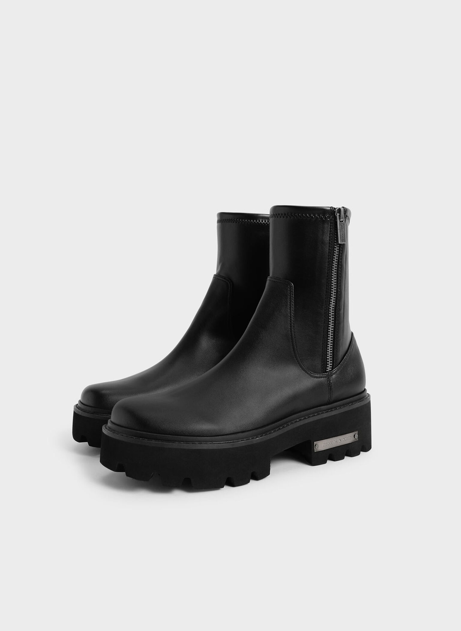 Imogen Side-Zip Ankle Boots, Black, hi-res