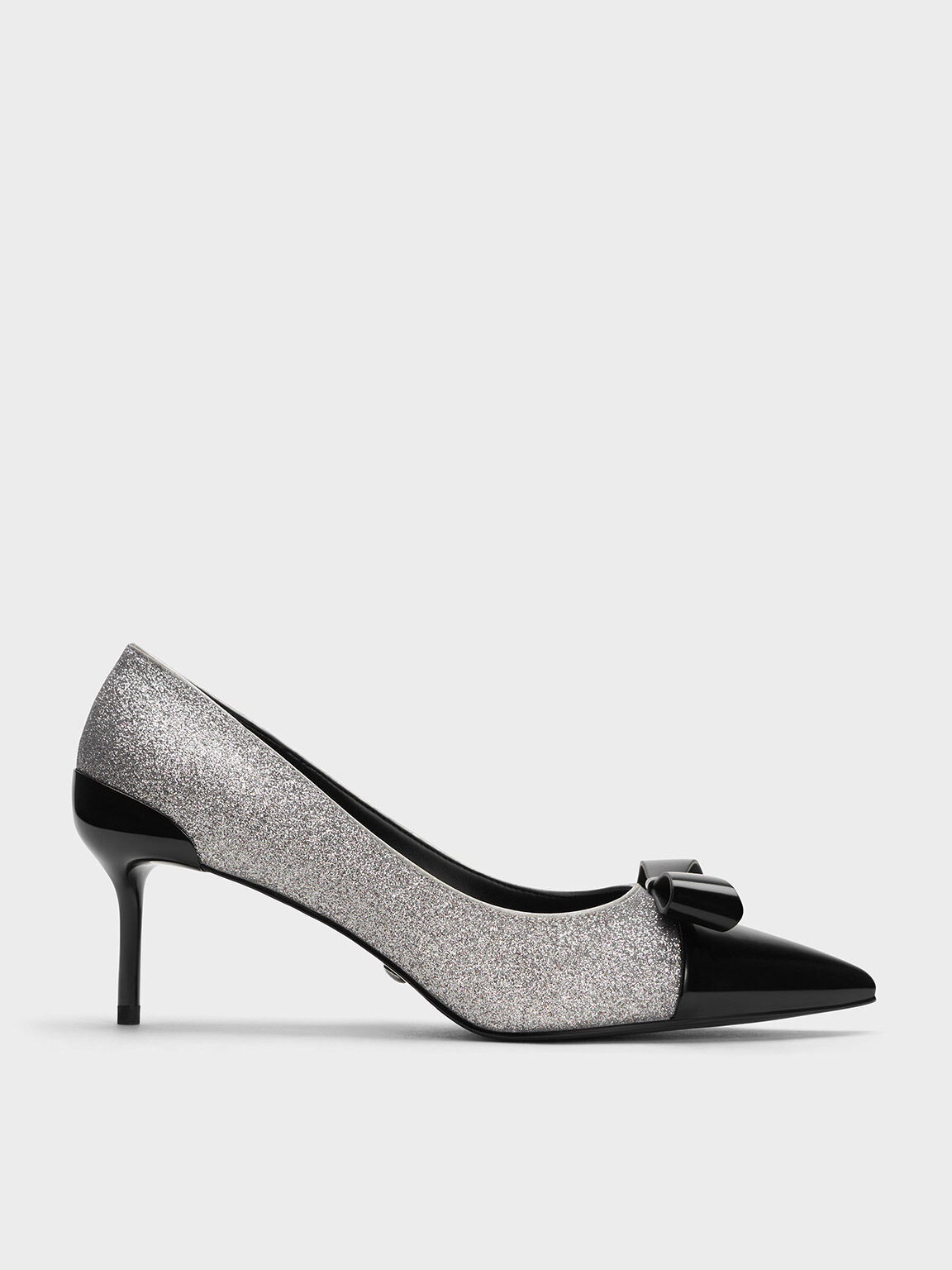 Black shoes with silver heels new arrivals