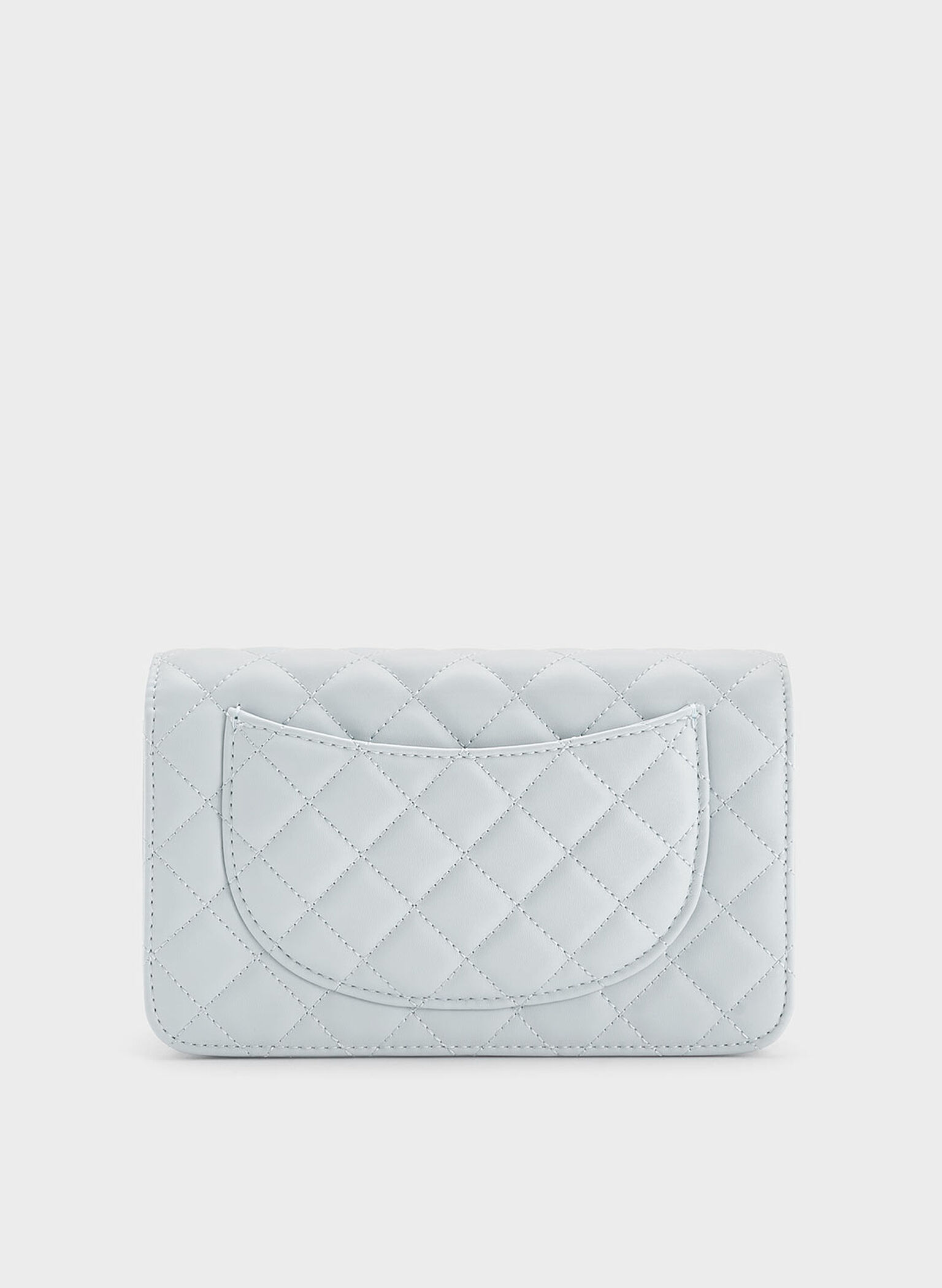 Cressida Quilted Push-Lock Clutch, Sea Salt Blue, hi-res