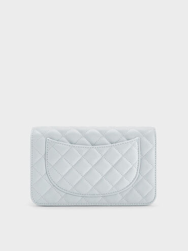 Cressida Quilted Push-Lock Clutch, Sea Salt Blue, hi-res