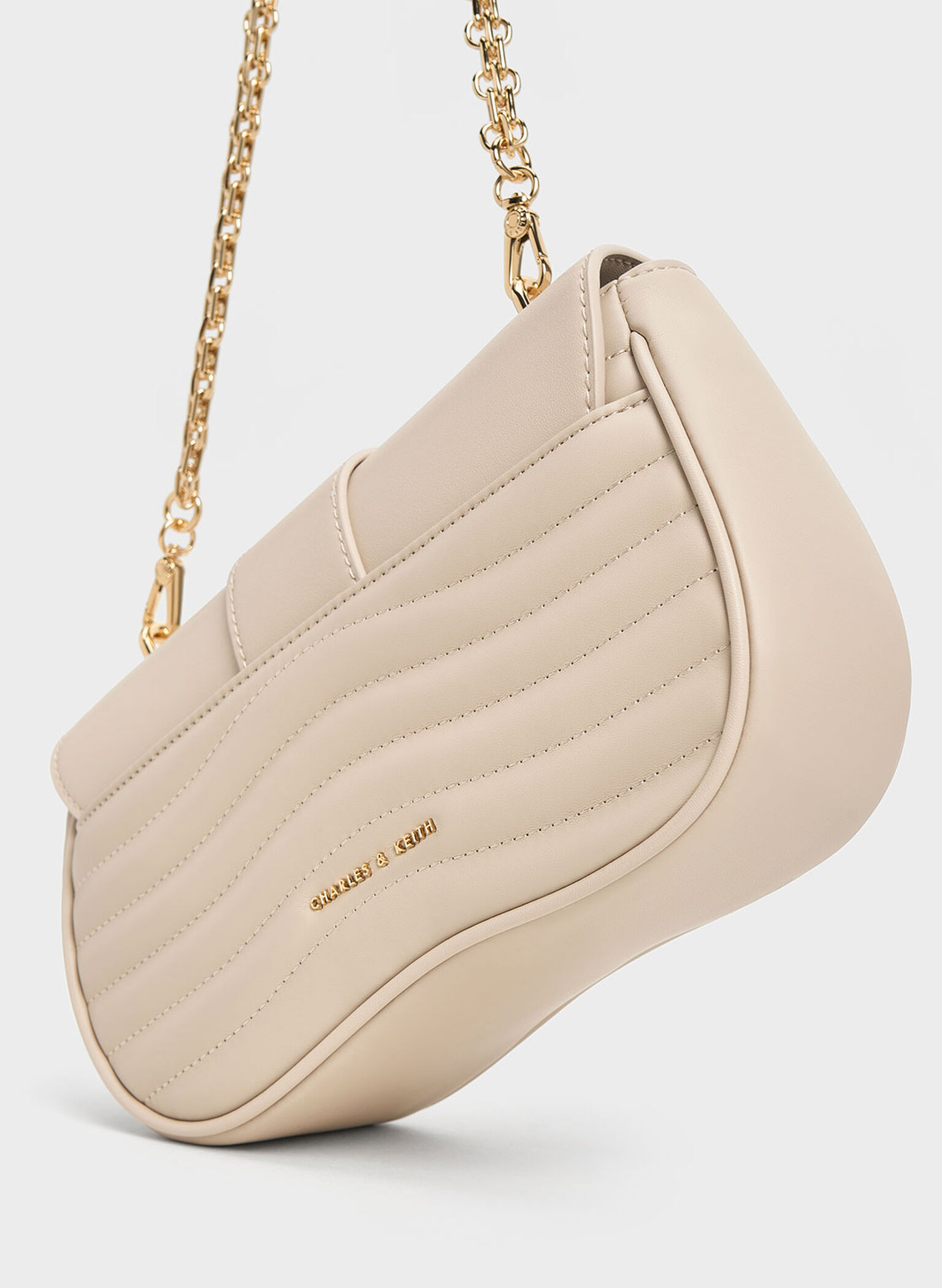 Aubrielle Panelled Crossbody Bag, Oat, hi-res