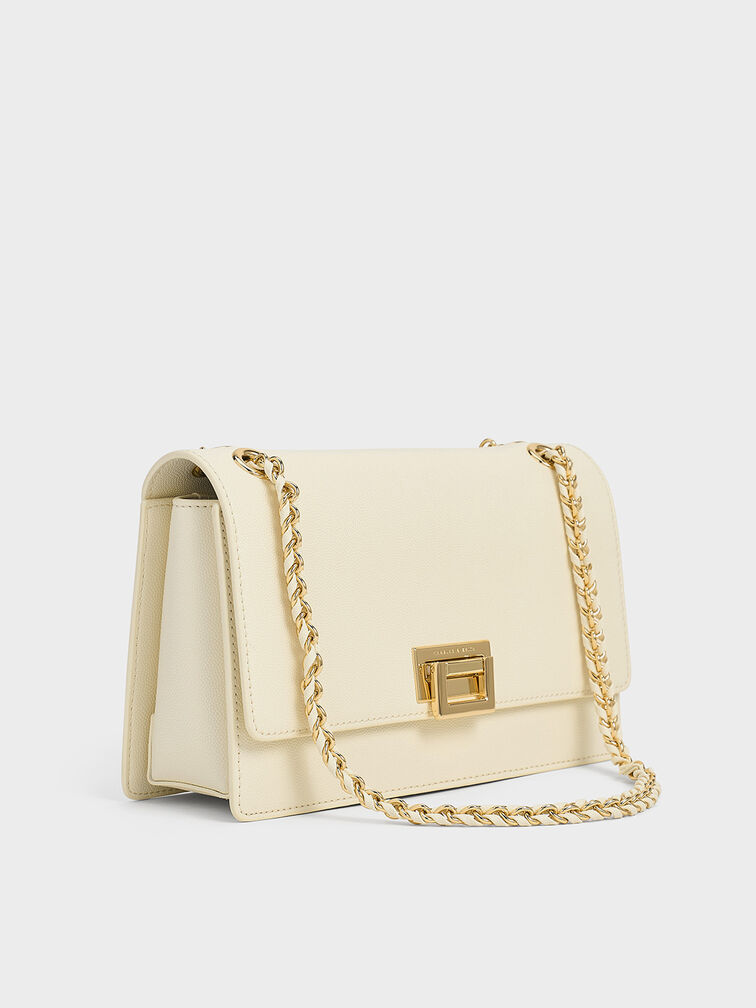 Everline Braided-Strap Shoulder Bag, Cream, hi-res