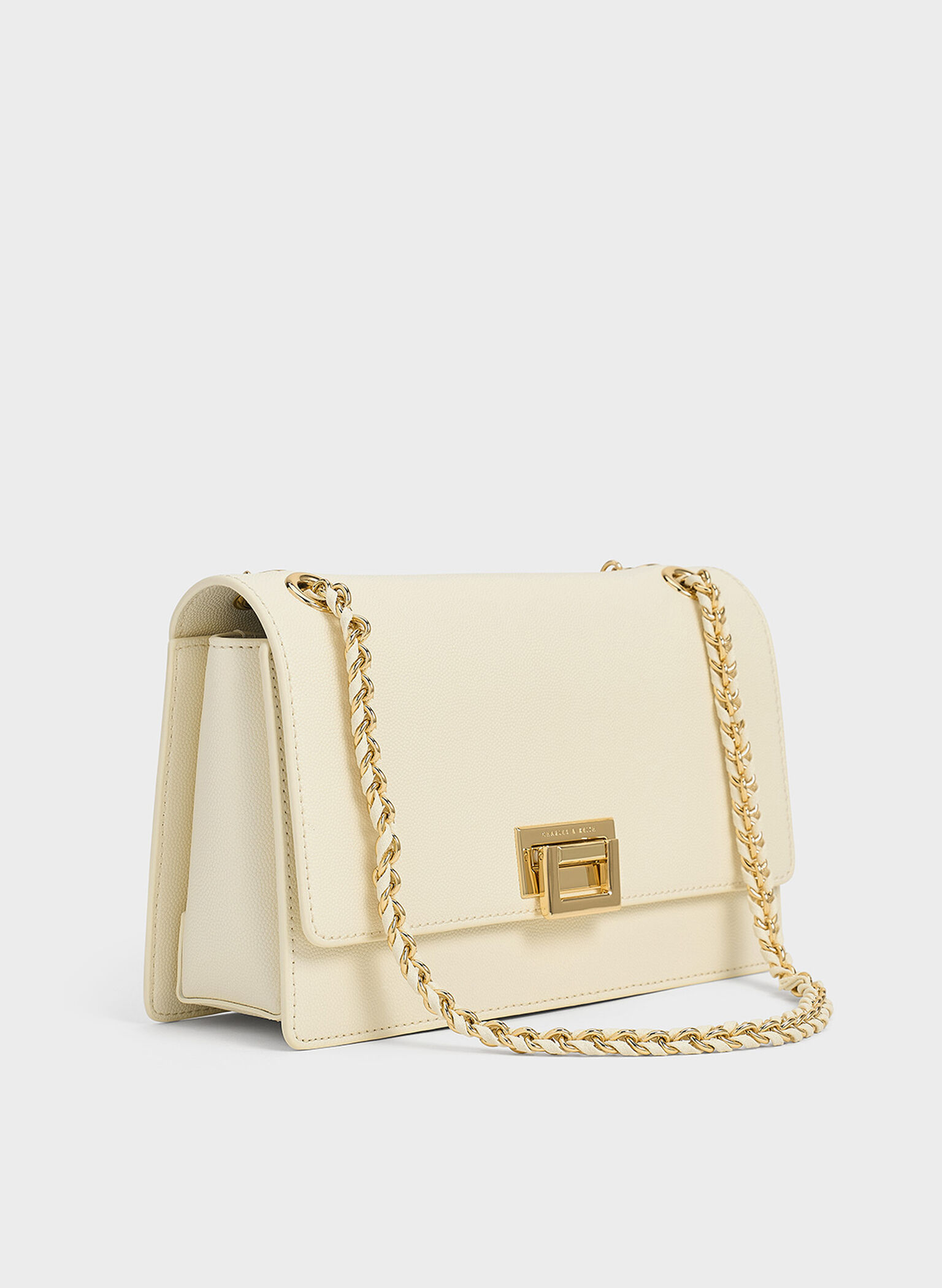 Everline Braided-Strap Shoulder Bag, Cream, hi-res