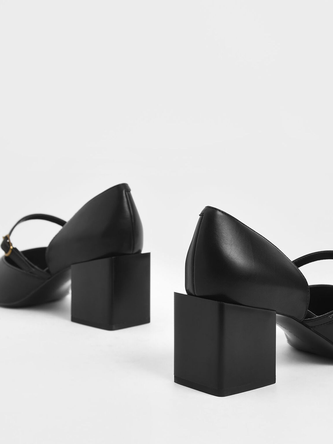 black block heel mary janes