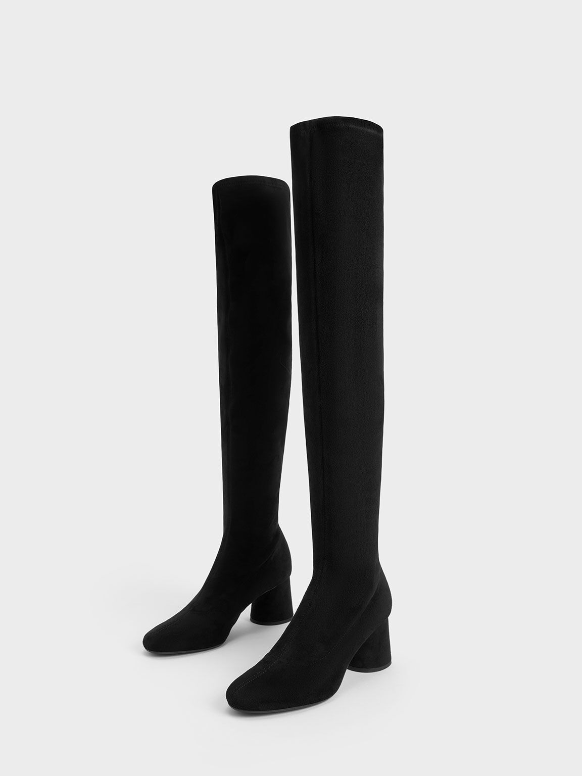 High heel outlet thigh high boots