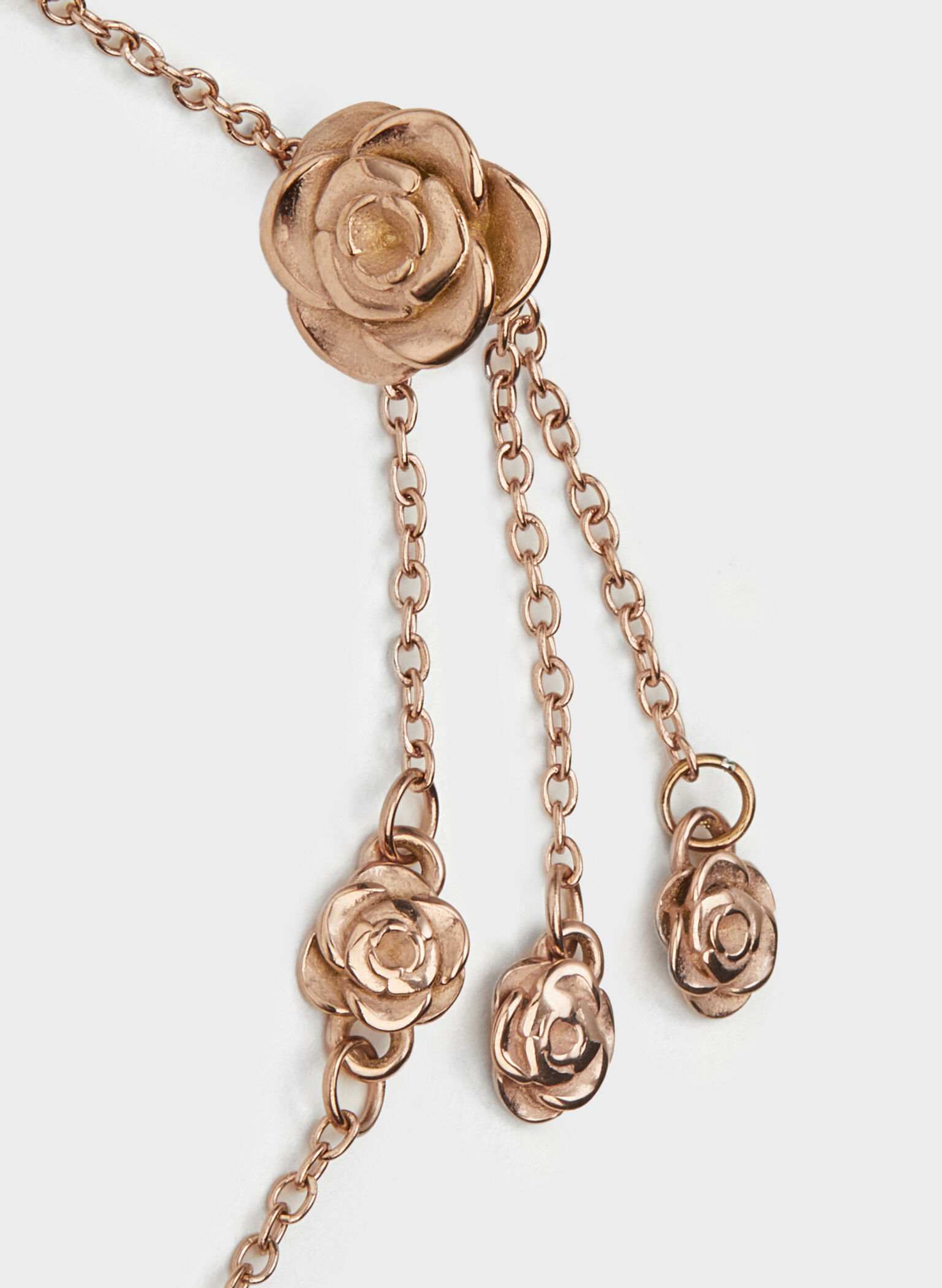 Rosalind Flower-Motif Bracelet, Brushed Rose Gold, hi-res