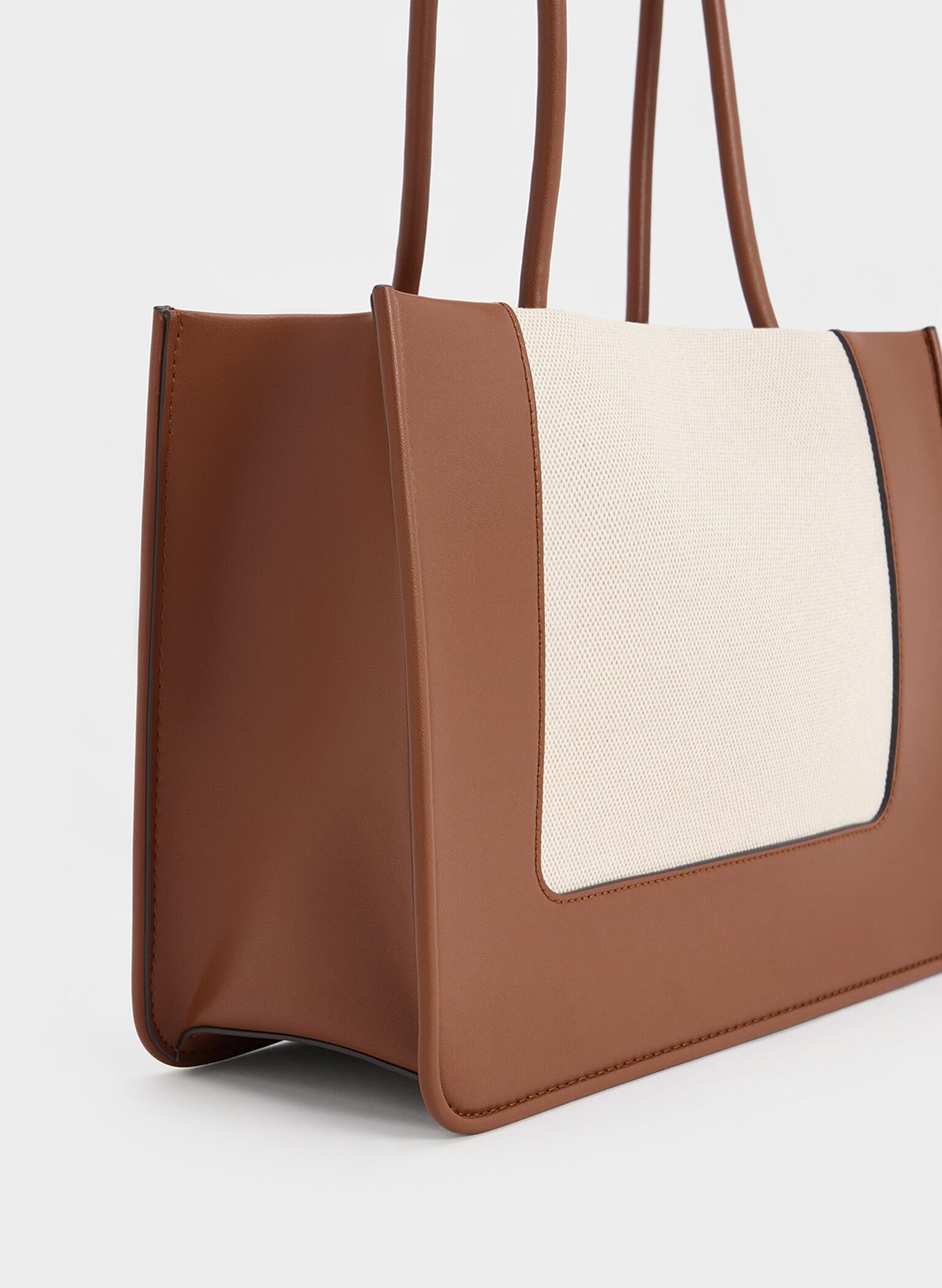 Daylla Canvas Tote Bag, Tan, hi-res