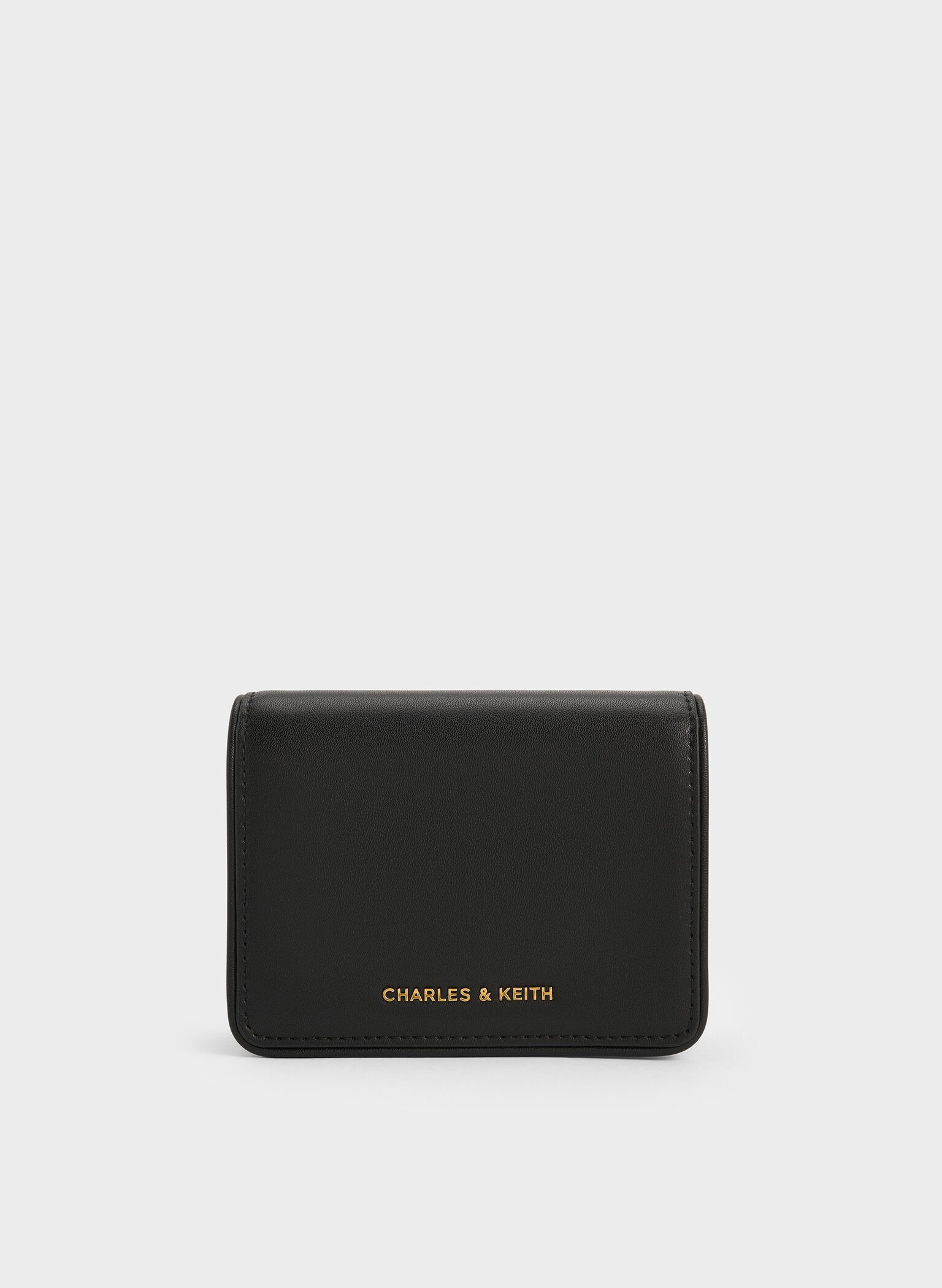 Lyla Knotted-Strap Wallet, Black, hi-res