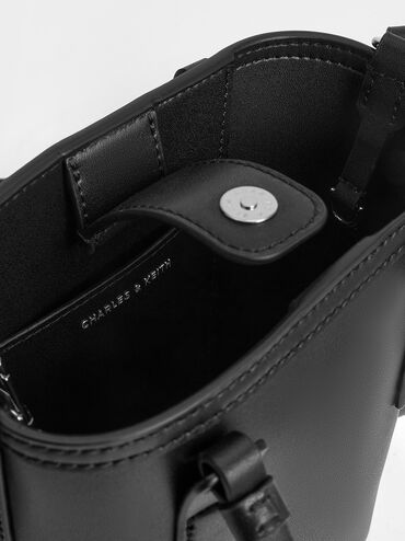 Noelle Elongated Tote, Noir, hi-res