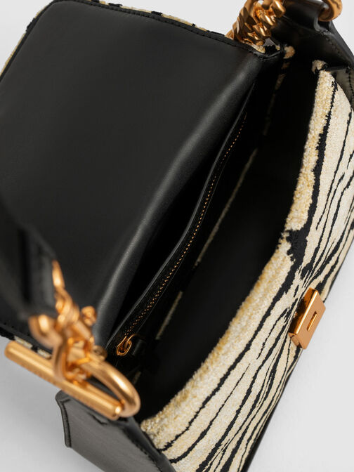 Minta Tiger Print Trapeze Bag, Multi, hi-res