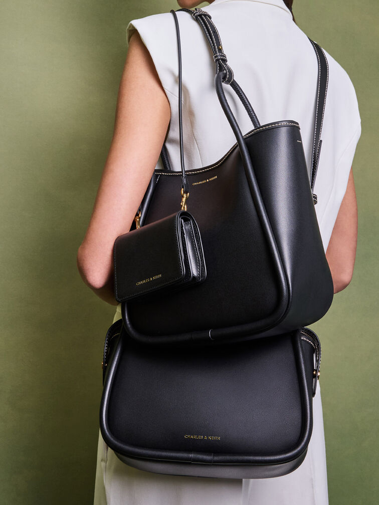 Lyla Shoulder Bag, Black, hi-res