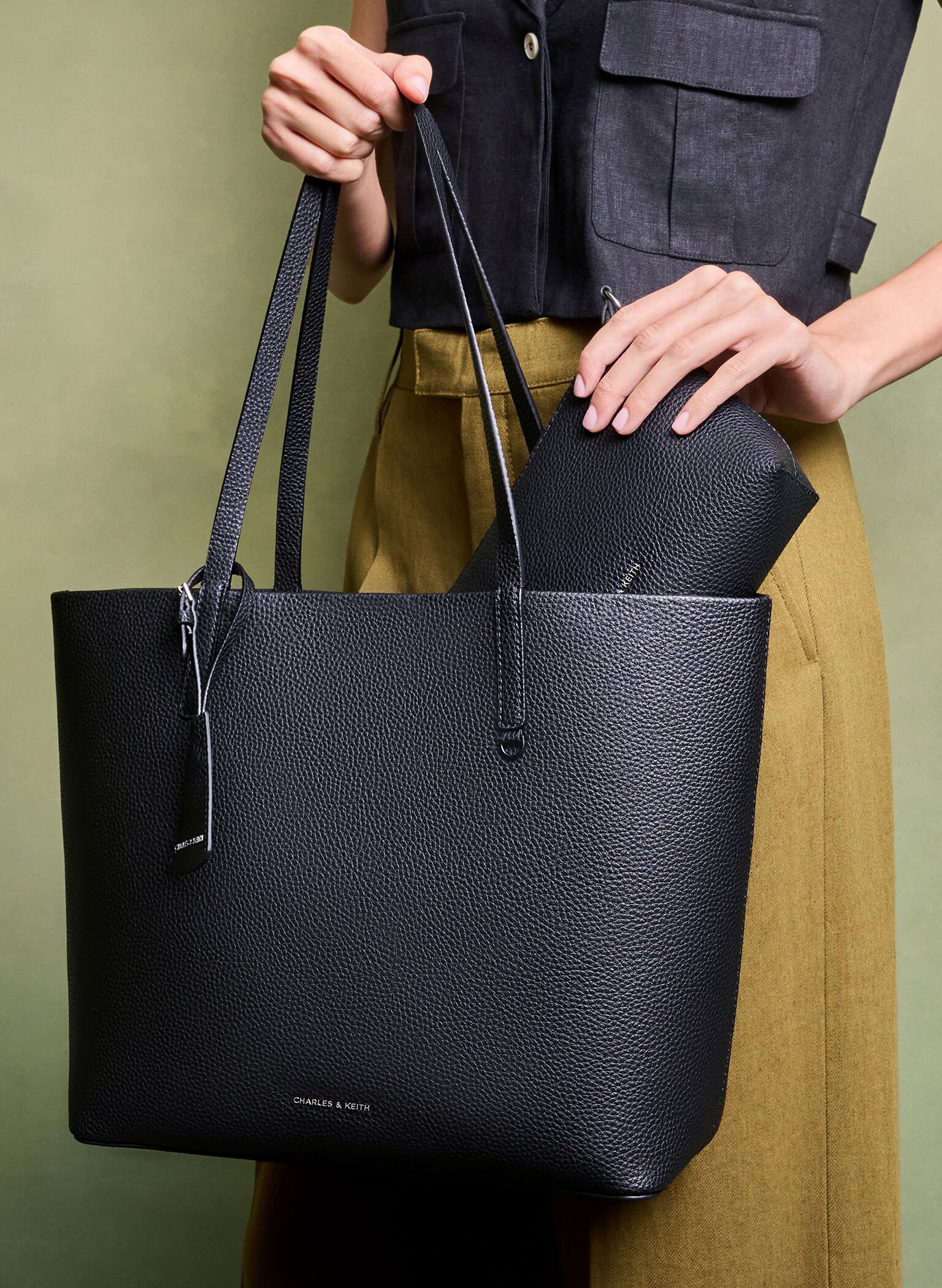 Beryl Tote Bag, Noir, hi-res