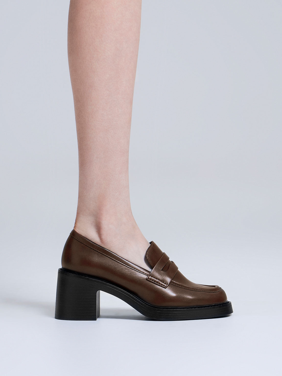 Penny loafer pumps discount