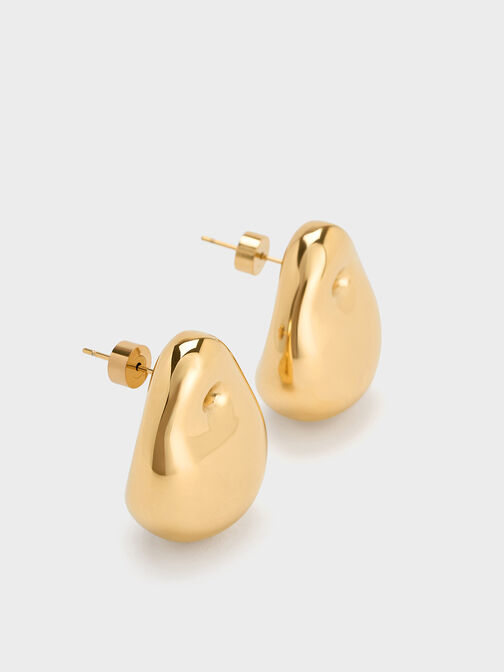 Eimear Teardrop Stud Earrings, Gold, hi-res