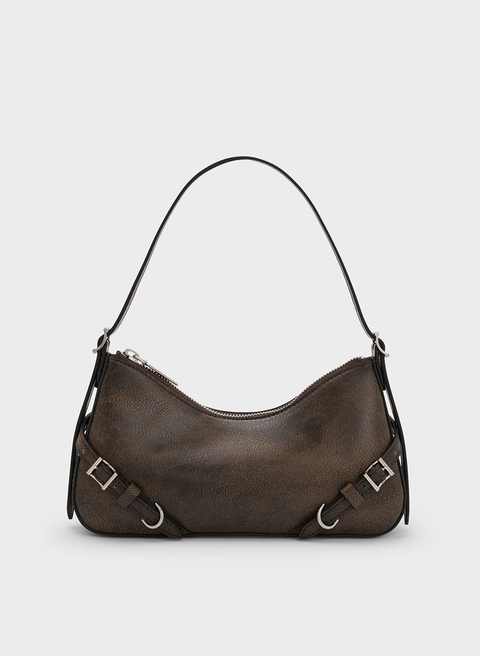 Sloane Shoulder Bag, Dark Brown, hi-res